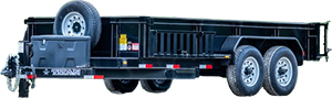 Flatbed Dump Box Trailers for sale in Wyoming and Montana